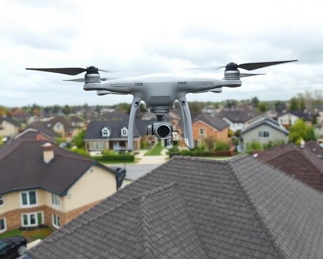 Inspection drone après tempête