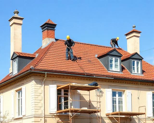 Rénovation toiture maison de maître