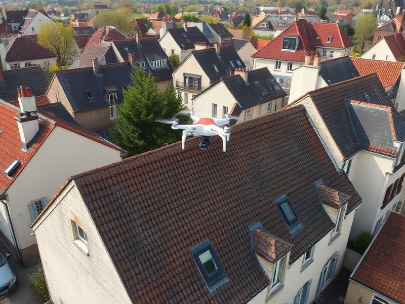 Inspection drone post-tempête