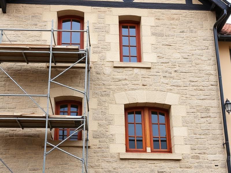 Restauration façade en pierre